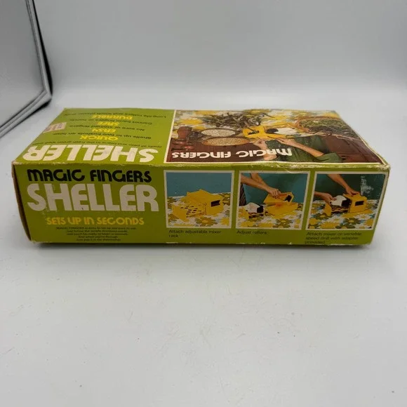 Vintage Magic Fingers Sheller MFS711 Pea and Bean Sheller with Box and Adapter - Picture 2 of 6